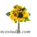 August Grove Chattahoochee Hills Sunflower Rose Bouquet  ATGR1948
